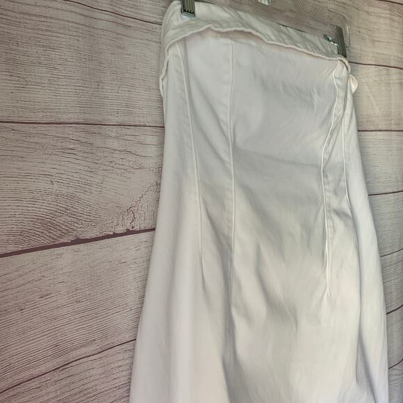 Wild Fable White Tube Bodycon Mini Dress Lace Up Back Removable Straps Size L - Picture 14 of 15